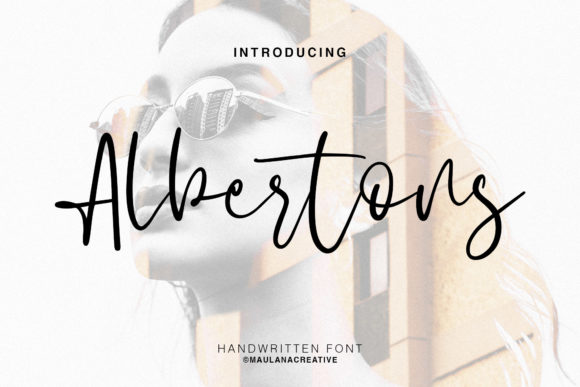 Albertons Script: A Bouncy Typeface for Modern Editorial Design