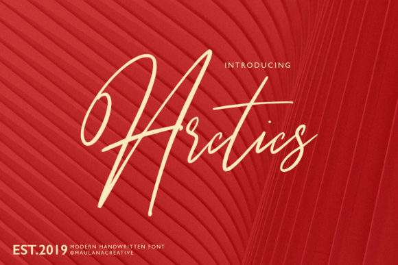 Arctics: A Modern Script Handwritten Font for Web Design