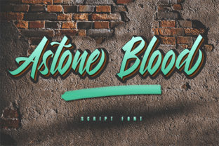 Astone Blood Font Review for Urban Campaign Design