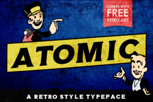 Atomic: The Retro Serif Font for Handmade Brands
