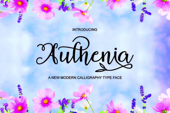 Authenia: A Sweet Script Font for Digital Elegance