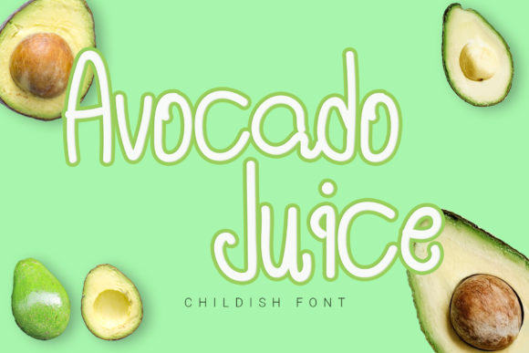 Avocado Juice: A Soft Script Typeface for Editorial Warmth