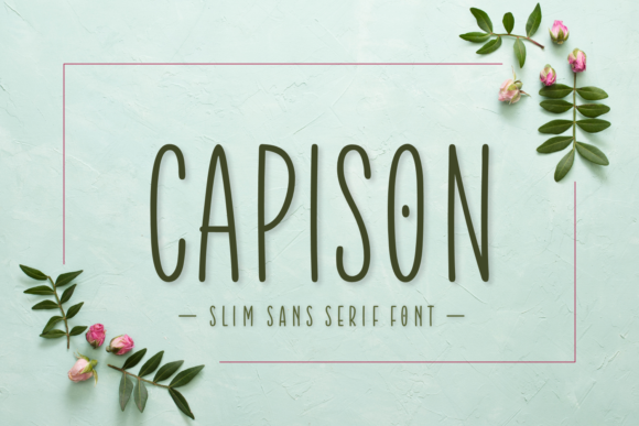 Capison: A Light Script Font for Editorial Design