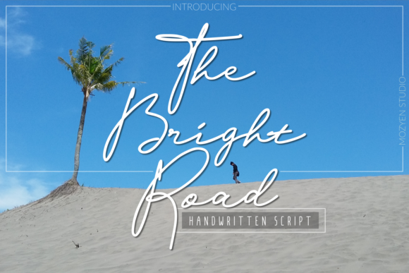 Designing with The Bright Road Script Typeface