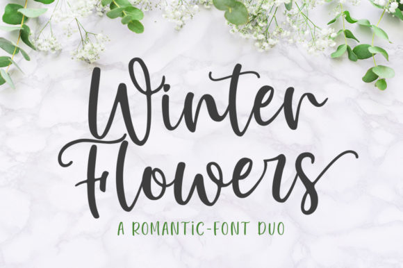 Elevate Editorial Design with the Winter Flowers Typeface