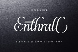 Elevate Web Design with Enthrall Script Font