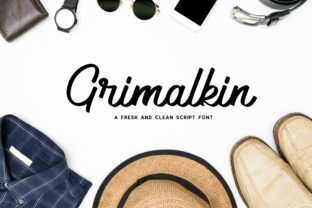 Grimalkin: A Modern Script Font for Editorial Design