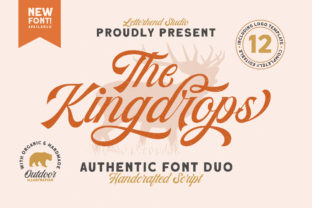 Kingdrops Duo: A Script Handwritten Typeface for Digital Brands