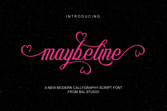 Maybeline Font: Elevating Brand Identity with Bold Script
