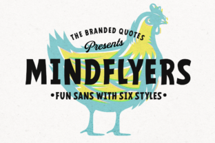 Mindflyers: A Sweet Sans Serif Font for Modern Editorial Design