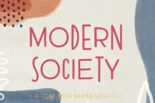 Modern Society: A Unique Handwritten Typeface for Editorial Design