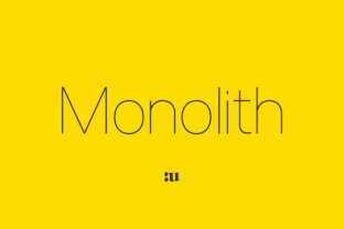 Monolith: A Modern Sans Serif Font for Professional Branding