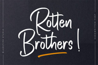 Rotten Brothers: A Script Handwritten Font for Web Design