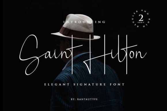 Saint Hilton: A Stylish Script Font for Digital Branding