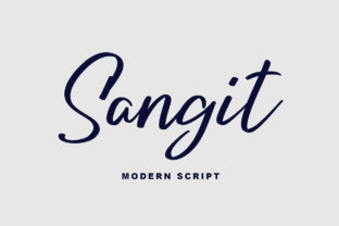 Sangit: A Modern Script Handwritten Font for Makers