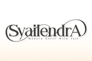 Syailendra: A Modern Serif Font for Editorial Design