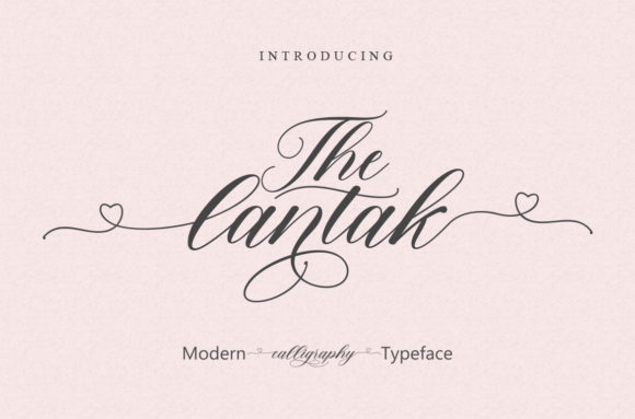 The Lantak: A Modern Script Font for Editorial Design