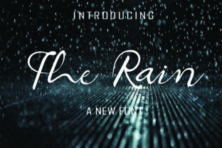 The Rain Font Review: Elegant Script for Branding